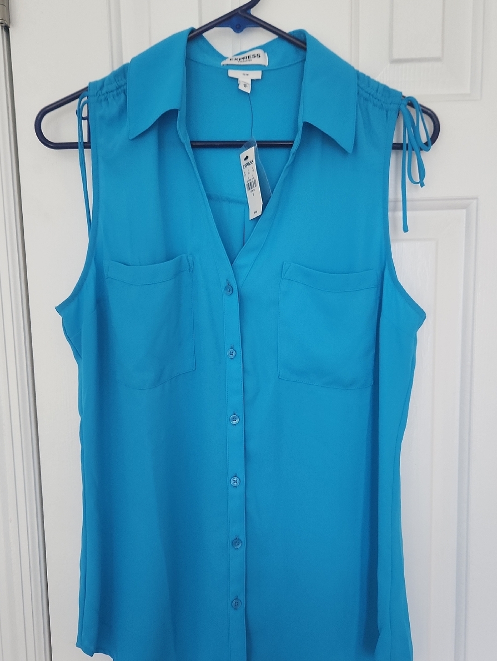 Express Turquoise Portofino Button-Down Shirt NWT